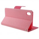 Lommebok Etui for Sony Xperia Z3+ Mercury Lys Rosa thumbnail