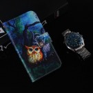 iPhone 11 Pro 5,8" Lommebok Etui Art Love Owls thumbnail