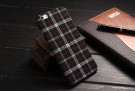 iPhone 6/6s 4,7" Deksel Tartan mønster Svart thumbnail