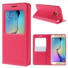 Slimbook Etui m/displayvindu for Galaxy S6 Edge Mercury Rosa thumbnail