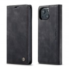 iPhone 13 6,1 Lommebok Etui Retro Lux Svart thumbnail