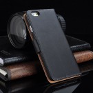 Lommebok Etui for iPhone 6 Pluss Genuine Svart thumbnail