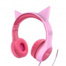 Øretelefoner Kids Cat med Støydemping 3,5 mm Rosa thumbnail