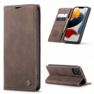 iPhone 13 6,1 Lommebok Etui Retro Lux Kaffebrun thumbnail