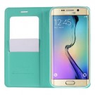 Slimbook Etui m/displayvindu for Galaxy S6 Edge Mercury Mint Grønn thumbnail