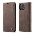 iPhone 13 6,1 Lommebok Etui Retro Lux Kaffebrun thumbnail