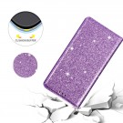 Galaxy S21 Slimbook Etui Glitter Lilla thumbnail