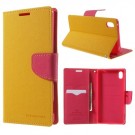 Lommebok Etui for Sony Xperia Z3+ Mercury Gul thumbnail