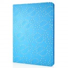 Mappe Etui for iPad Air Glitter Blomst Blå thumbnail