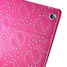 Mappe Etui for iPad Air Glitter Blomst Rosa thumbnail