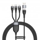 4i1 Hurtigladekabel Lightning - Micro USB - Type-C thumbnail