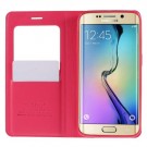 Slimbook Etui m/displayvindu for Galaxy S6 Edge Mercury Rosa thumbnail