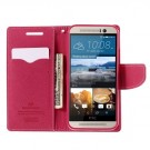 Etui m/kortlommer for HTC One M9 Mercury Lys Rosa thumbnail