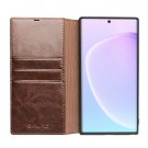 Galaxy Note 10 Slimbook Etui Lær m/kortlommer Brun thumbnail