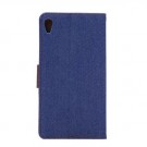Lommebok Etui for Sony Xperia Z3+ Denim Mørk Blå thumbnail