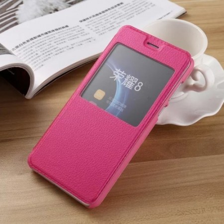 Etui for Huawei Honor 8 Slimbook m/Skjermvindu