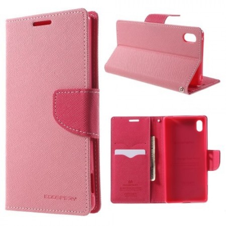 Lommebok Etui for Sony Xperia Z3+ Mercury Lys Rosa