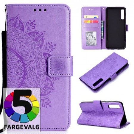 Galaxy A7 (2018) Etui m/kortlommer Mandala
