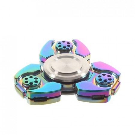 Fidget Spinner Collector Tri Transformer Rainbow Titanium
