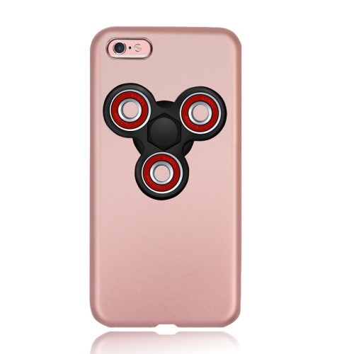 iPhone 6/6s 4,7" Deksel med Fidget Spinner Rosa/Rød