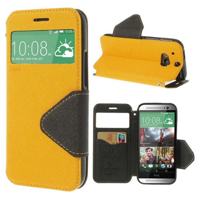 Slimbook Etui for HTC One (M8) Gul