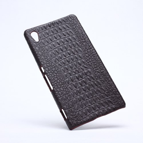 Deksel Xperia Z3+ Croco Mørk Brun