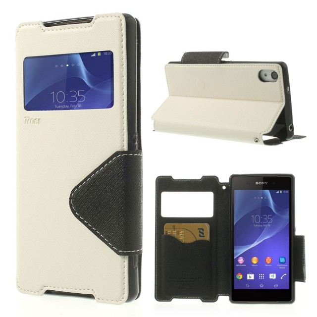 Slimbook Etui for Sony Xperia Z2 Roar Hvit