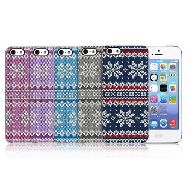 Deksel med Strikkemønster/Rosemaling for iPhone 6/6s