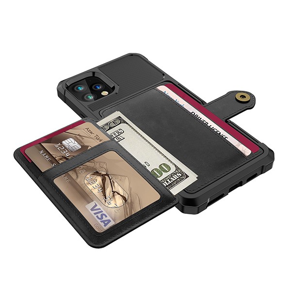 iPhone 11 Pro 5,8" Deksel Armor Wallet Svart