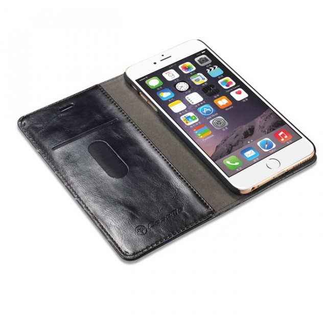 iPhone 6 Pluss/6s Pluss 5,5" Klassisk Etui m/1 kortlomme Svart