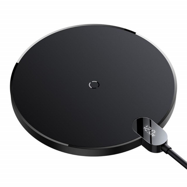 Trådløs Lader Circle 15W m/Led display
