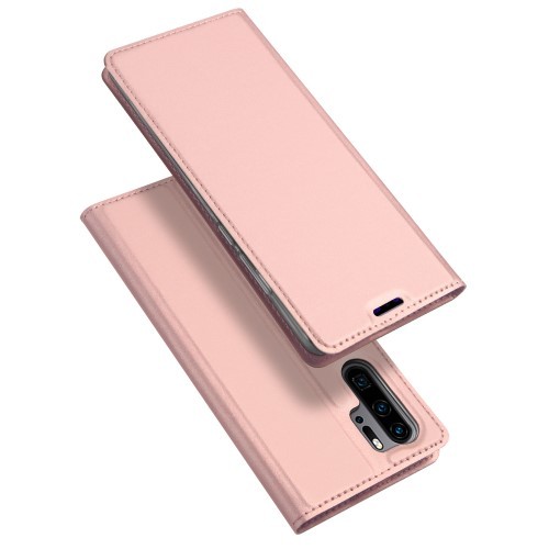 Huawei P30 Pro Slimbook Etui med 1 kortlomme Rosegull