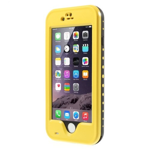 Vanntett Deksel for iPhone 6 Gul