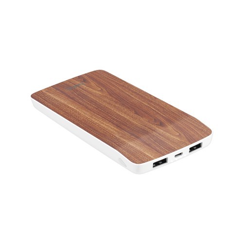 Hoco Strømbank 8000mAh Dual USB for Smarttelefoner Eik