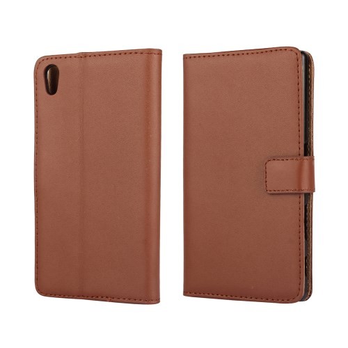 Lommebok Etui for Xperia Z5 Genuine Brun