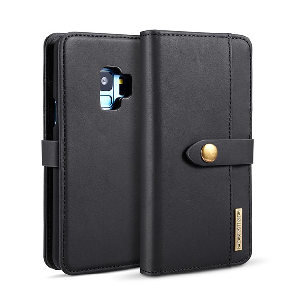 2i1 Etui m/3 kortlommer Lux Galaxy S9 Svart