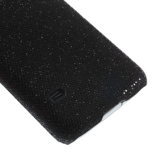 Deksel for Samsung Galaxy S5 Mini Glitter Svart
