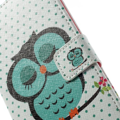 Lommebok Etui for Galaxy S5 Mini Ugle 6