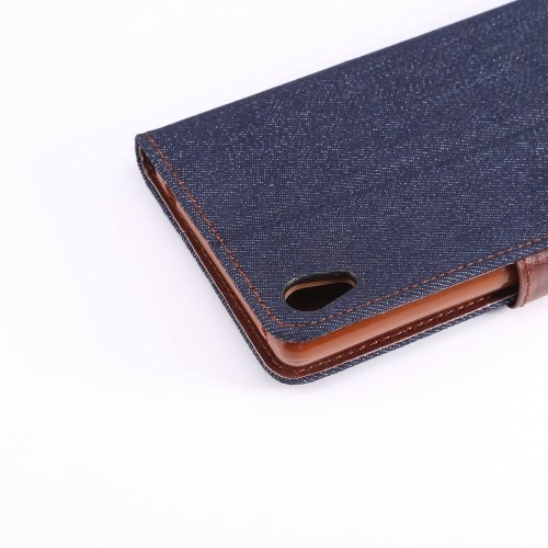 Lommebok Etui for Sony Xperia Z3+ Denim Marine Blå