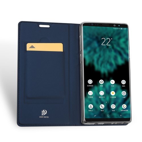Galaxy Note 9 Slimbook Etui m/1 kortlomme Midnattsblå