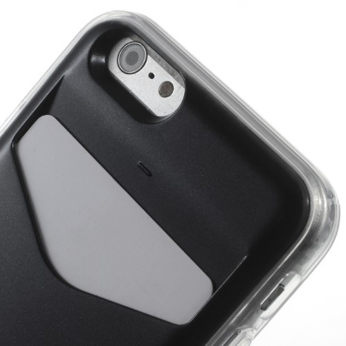 Deksel for iPhone 6/6s m/kortlomme Svart