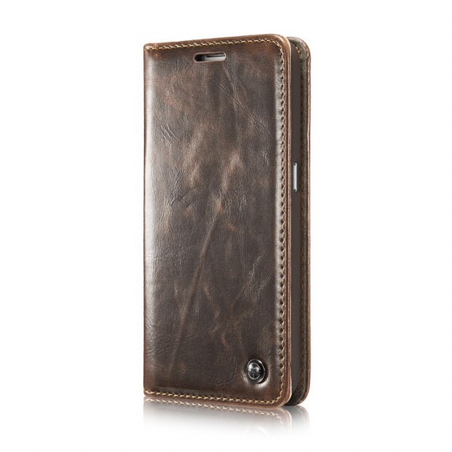 Galaxy S6 Klassisk Etui m/1 kortlomme Brun