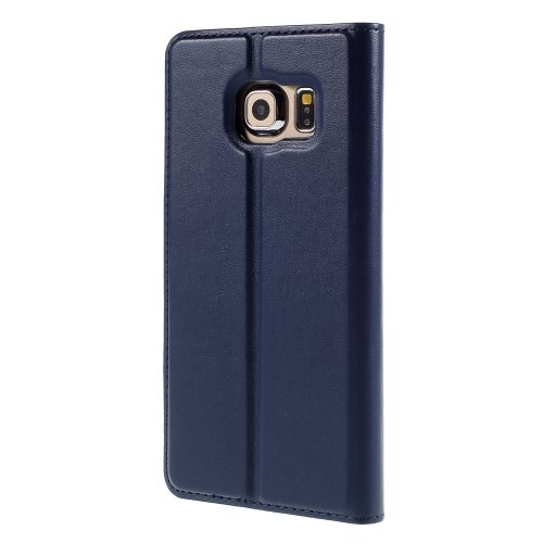 Slimbook Etui m/displayvindu for Galaxy S6 Edge Mercury Mørk Blå