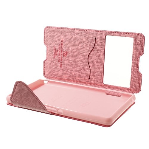 Slimbook Etui for Sony Xperia Z3 Roar Mørk Rosa
