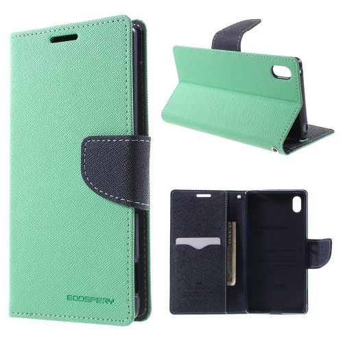 Lommebok Etui for Sony Xperia Z3+ Mercury Mint Grønn