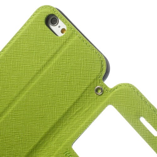 Etui for iPhone 6 Roar m/Skjermvindu Lime Grønn