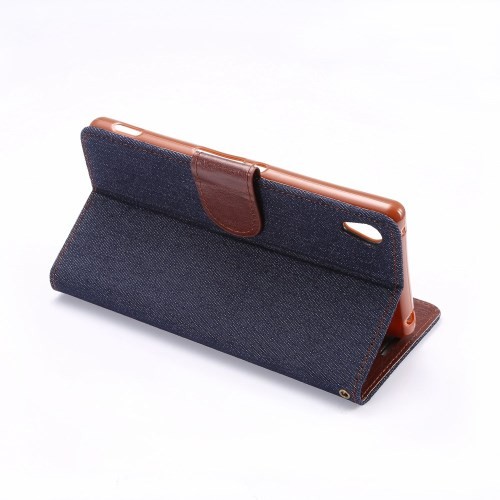 Lommebok Etui for Sony Xperia Z3+ Denim Marine Blå