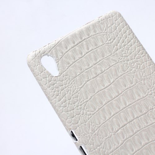 Deksel Xperia Z3+ Croco Hvit