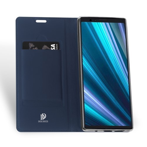 Sony Xperia 1 Slimbook Etui med 1 kortlomme Midnattsblå