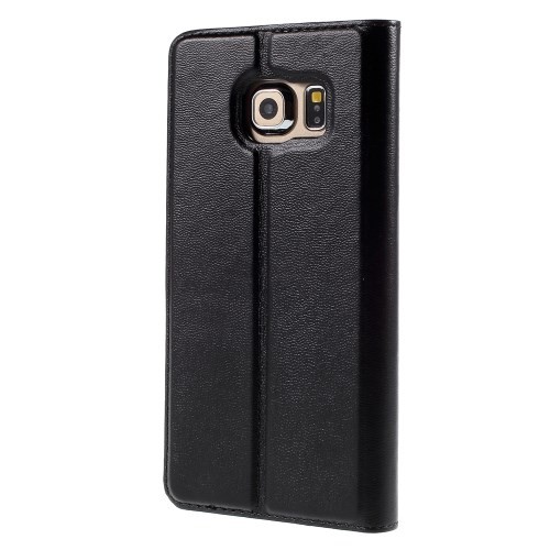 Slimbook Etui m/displayvindu for Galaxy S6 Edge Mercury Svart
